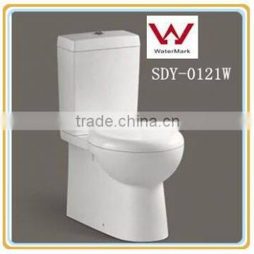 ceramic Sanitary ware bathroom wc toilet ceramic toilet bowl washdown p-trap two piece watermark Australia toilet