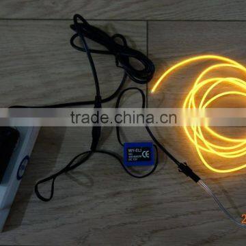 AC110V-240V Constant light INVERTER"Polar light 3"OD:2.6mm Orange EL WIRE