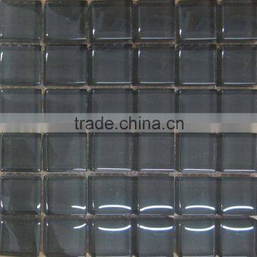 25mm Gray Bathroom Kitchen Crystal Glass Mosaic
