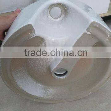 Ceramic White Wash Basin Bathroom Round Shape Single Hole Wash Basin New Desigh Hot Sale Best Quality Art Basin YB002 photo-4