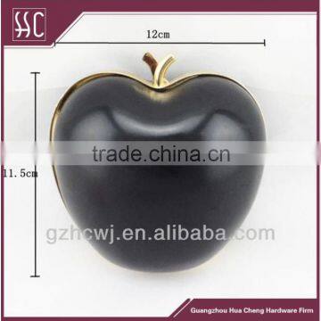 Zinc Alloy Apple Shape Metal Clutch Frame With Black Plastic Shall Box Purse Frame Supplier's Choice photo-2
