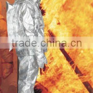 Against High pressure steam fireman suit with two layers aluminum foil