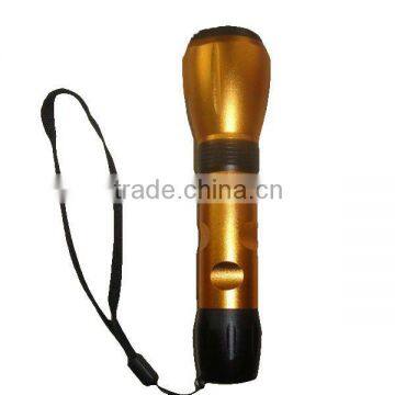 Golden Super Bright LED Electric Flashlight