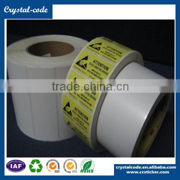 Contemporary promotional adhesive paper sticker