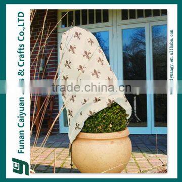 Handmade white outdoor PP pot plant cover