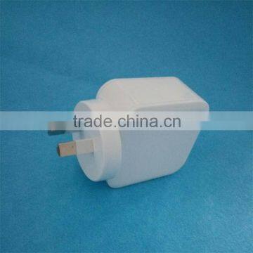 SAA Approved AU Plug Dual Usb Travel Charger for Australia Market