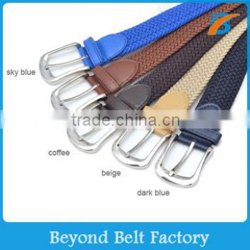 Men's 35mm Fabric Braided Stretch Belt Many Colors in Stock