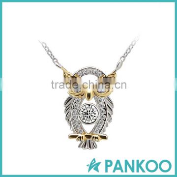 Fashion Korean jewelry,sterling silver owl necklace wholesale