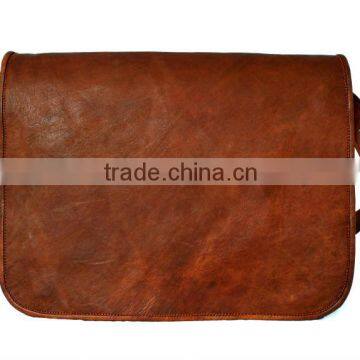 Men Shoulder Bag Men Genuine Leather Messenger Bag Light Brown photo-2