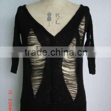 Personality Half Sleeve Ladies Sweaters
