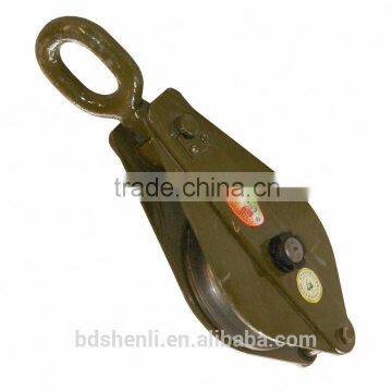 marine oval eye single sheave pulley snatch block