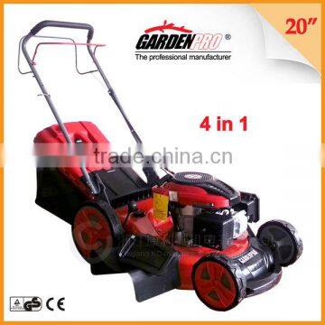 20" 4-in-1 pertrol self-propelled lawn mowers/ mini lawn mower/ grass cutter KCL20SP 196CC