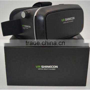 The Newest VR Box 3D glasses VR Shinecon Using Undistorted optical lenses