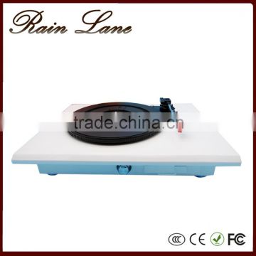 Rain Lane High End Electric Turntable High Glossy White Black Record Player