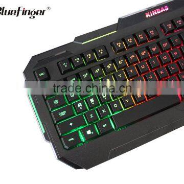 Factory Cheaper USB Wired Seven Color Backlit Gaming Keyboard photo-4