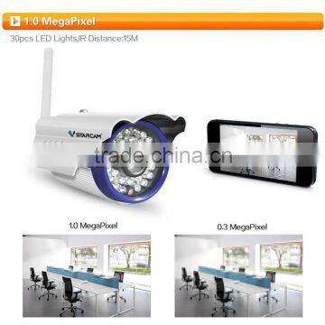 VStarcam C7815IP 1.0mp wireless web security Plug and Play with 15m IR distance ONVIF cctv ip wireless camera