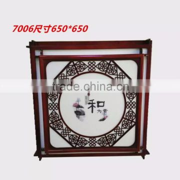 sitting room light rectangular led modern new Chinese style restoring ancient ways, wrought iron bedroom lamp