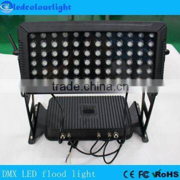 Outdoor move heading RGB LED flood light building wall DMX RGB LED wall washer light