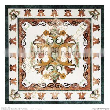 multi-shape lobby tile rectangle mosaic medallion floor patterns