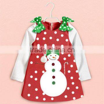 baby clothing for baby girls OEM service lovely baby girl Christmas dress