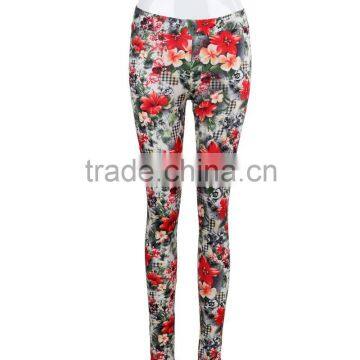 F5S31083 Wholesale Yoga Fitness Pants Women New Fashion Floral Print Gym Leggings