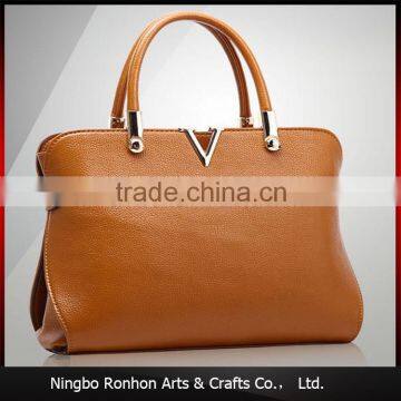 Made in China Lady PU Leather Hand Bag for Tote Use