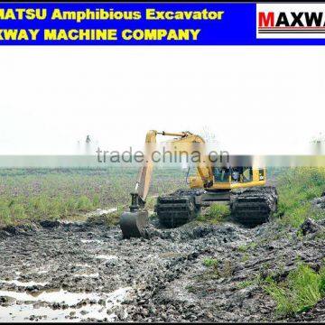 MAXWAY MACHINE COMPANY ~ Amphibious Pontoon Undercarriage for PC200 PC210 PC220 Amphibious Excavator , Model: MAX200PU photo-2