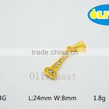 Olivia 2016 New Fashion Modern 316 Stainless Steel Cast Metal Classic Single Shining Diamond Pendant photo-3