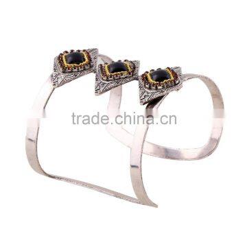 2016 New Gold Luxury Cuff Wide Full Rhinestone Women Fashion Alloy Metal Bangles photo-5