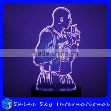 Customizable 7 Colors Light Flashing LED Night Light Creative Acrylic Decoration Night Light For Halloween Christmas photo-5