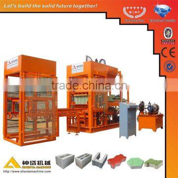 2016 QTY8-15 hydraulic pressure vibro cement block making machine