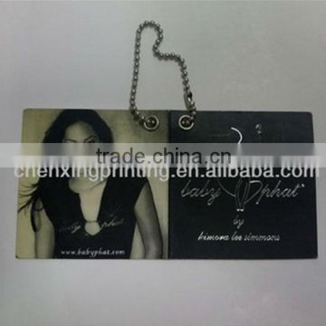 Folded Garment Jeans Paper Hang Tags