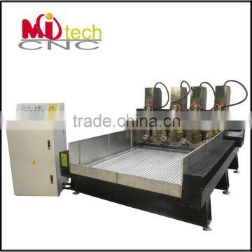 China supplier MITECH 4 axis rotary stone/marble/granite cnc milling machine