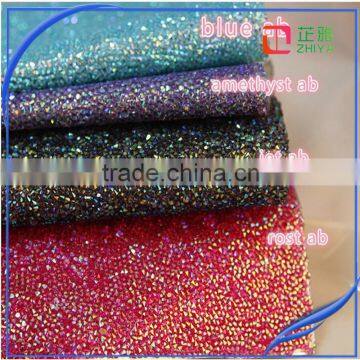 24*40cm Crystal Clear Resin Rhinestone Trim Iron on Rhinestone Mesh Sticker or Self ADHESIVE Rhinestone SHEET for Phone Art photo-6