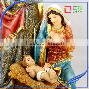 Hotsale Polyresin Holy Family Religious Figurines Craft photo-5
