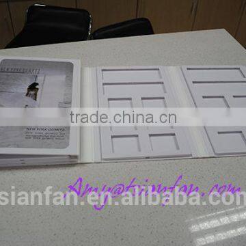 --Stone tile sample brochure quartz stone box