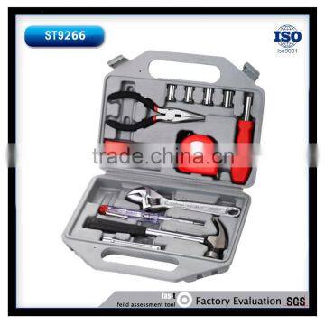 30PCS tool set 1/4'' Dr. sockets POZIDROVI PHILIPS BITS auto tester 4oz claw hammer screw with bag