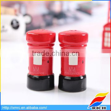 Promotional ceramic cheap salt and pepper jars