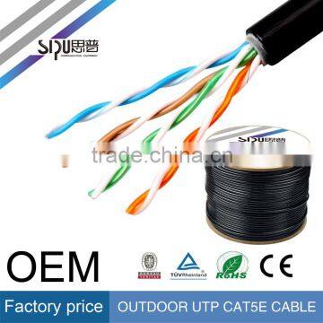 SIPU high speed waterproof utp cat5e outdoor cable best outdoor cat6 sftp lan cable wholesale ftp cat5e cable