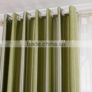 Green Striped Modern Hotel Blackout Curtain photo-3