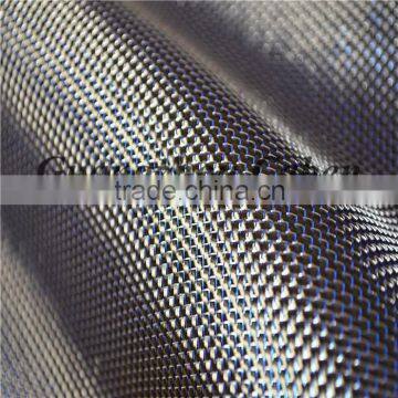 Colored 3K Plain Carbon Fiber Cloth Mixed Blue Metallic Yarn photo-3