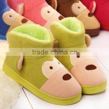 cute and cheap plush dog animal kids boots from China