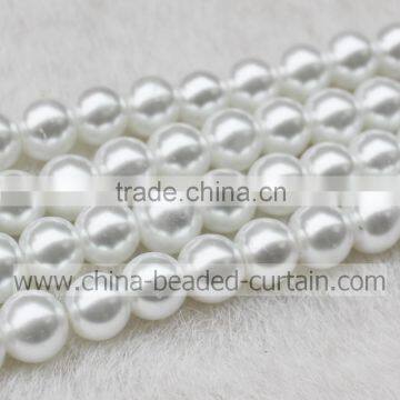 Wholesale 6MM White Color Pearl Round Beads Jewelry Accessories