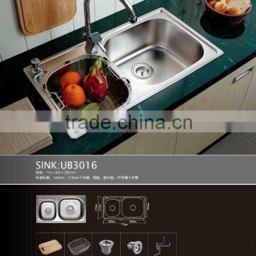 square stylish kitchen sink UB3016