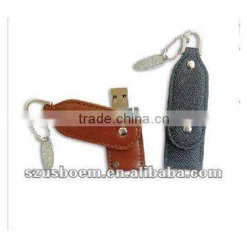 Factory high quality popular leather usb sticks