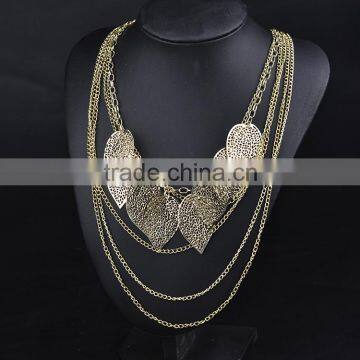 Leaf multi layers necklace jewelry alibaba in russian