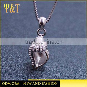 Sterling Silver Handmade Whelk Coral Necklace,covering Necklaces (AN-027)