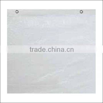 2015 hot sale white color PE tarpaulin with aluminum eyelets