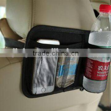 Multifunction car seat back hanging storage bag