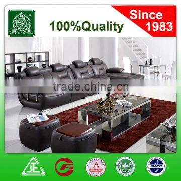 3033 made in China 2016 new furniture dark coffee color sex living room leather sofa set